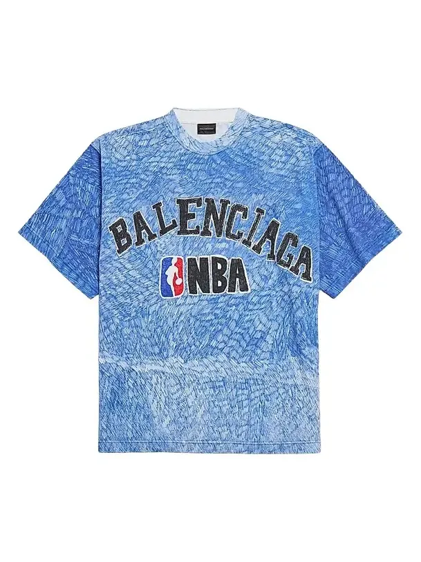 Balenciaga Men's x NBA Collaboration Oversized T-Shirt