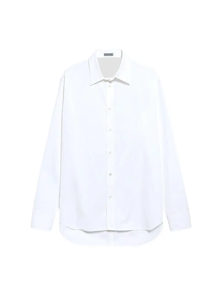 Balenciaga Women's Draped Back Shirt - White - Size 10 | Image 1 Balenciaga Women's Draped Back Shirt - White - Size 10 | Image 1
