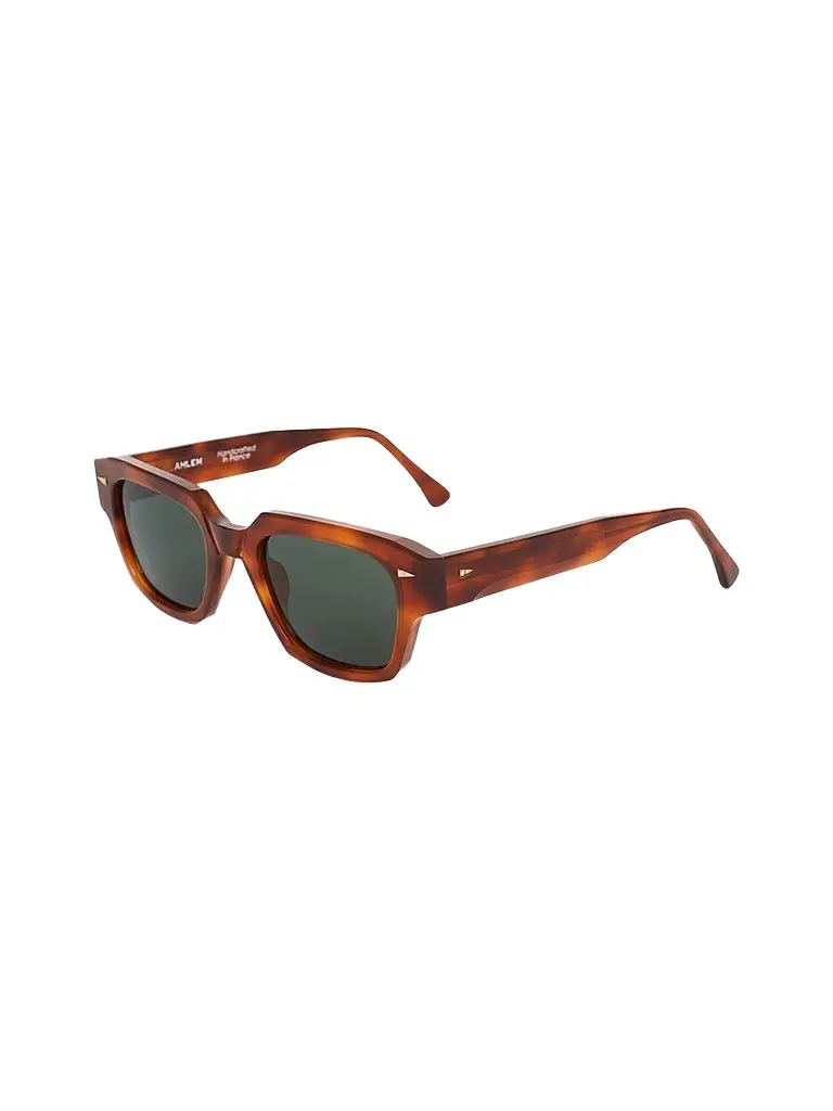 AHLEM Men's Rivoli 51MM Rectangular Sunglasses - Orange Turtle Dark Green | Image 1 AHLEM Men's Rivoli 51MM Rectangular Sunglasses - Orange Turtle Dark Green | Image 1