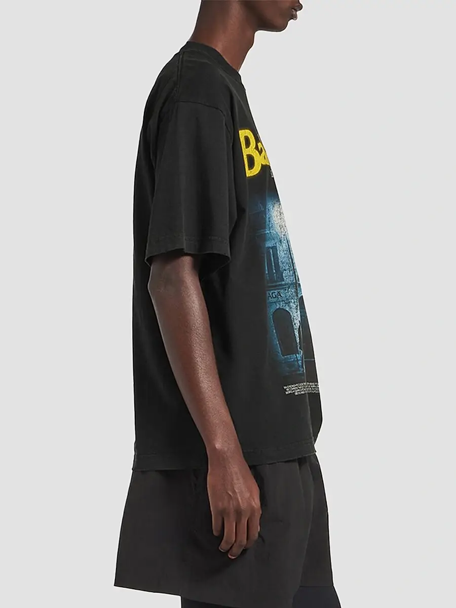 Balenciaga Men's The Address Medium Fit T-Shirt | Thumbnail 5