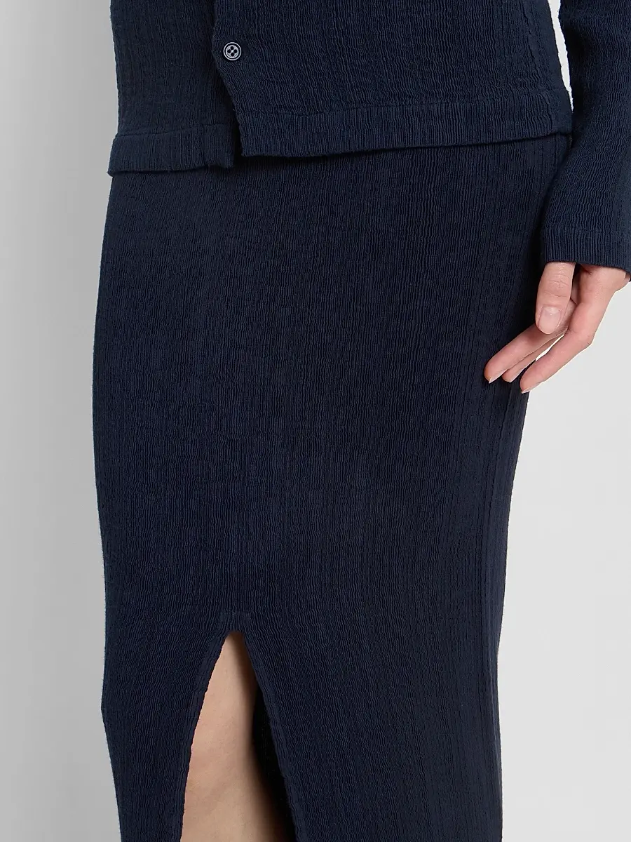 Issey Miyake Women's Rill Plissé Midi Skirt - Dark Navy - Size Small | Thumbnail 5 Issey Miyake Women's Rill Plissé Midi Skirt - Dark Navy - Size Small | Thumbnail 5