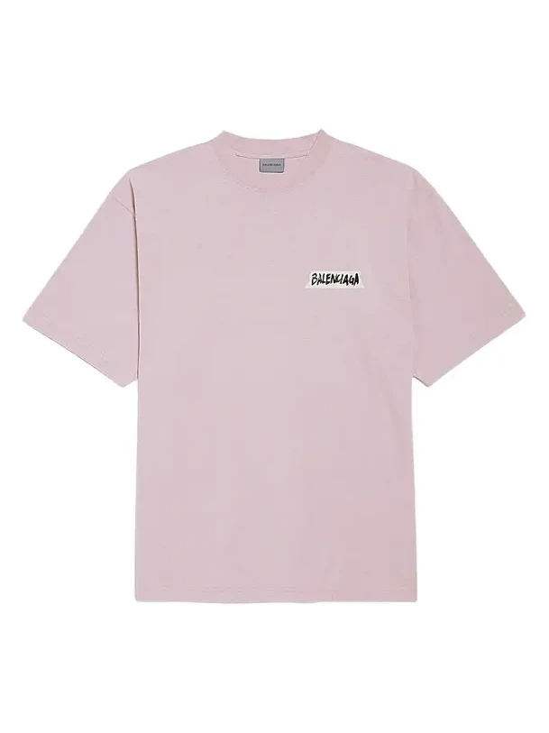 Balenciaga Women's Masking Tape Medium Fit T-Shirt