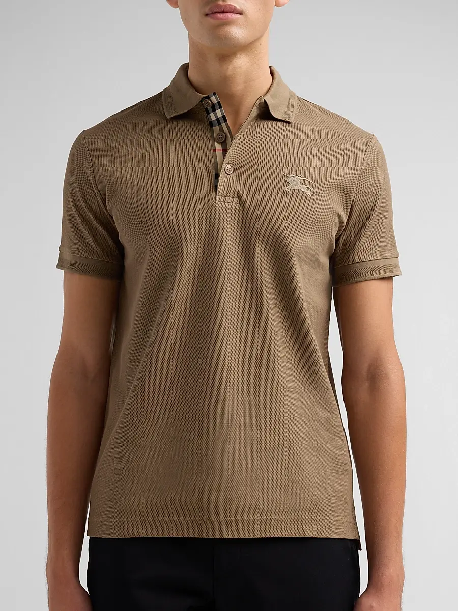 Burberry Men's Eddie EKD Cotton Polo Shirt | Thumbnail 5 Burberry Men's Eddie EKD Cotton Polo Shirt | Thumbnail 5