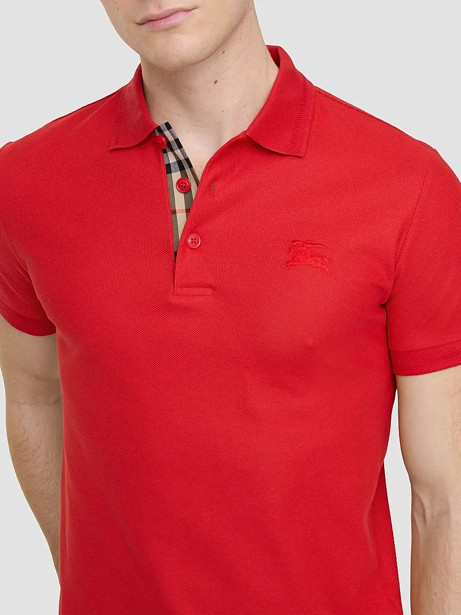Burberry Men's Eddie EKD Cotton Polo Shirt | Thumbnail 3 Burberry Men's Eddie EKD Cotton Polo Shirt | Thumbnail 3