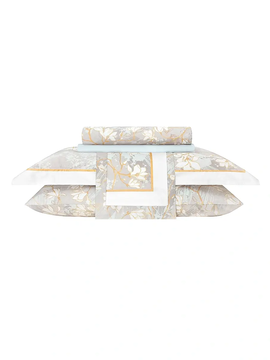 Togas Sybil Duvet Cover & Sham Collection - Grey Blue White Gold | Thumbnail 2 Togas Sybil Duvet Cover & Sham Collection - Grey Blue White Gold | Thumbnail 2