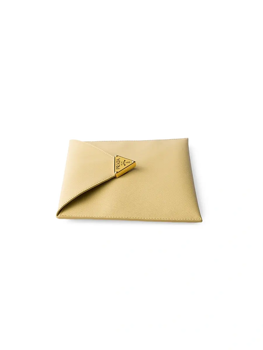 Prada Women's Saffiano Leather Envelope Clutch | Thumbnail 3