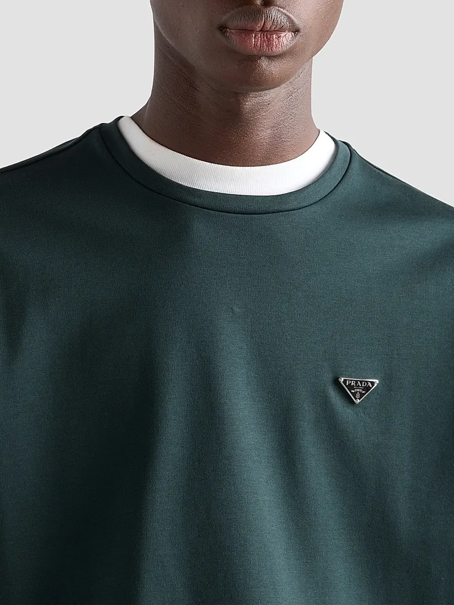 Prada Men's Cotton T-Shirt | Thumbnail 5 Prada Men's Cotton T-Shirt | Thumbnail 5