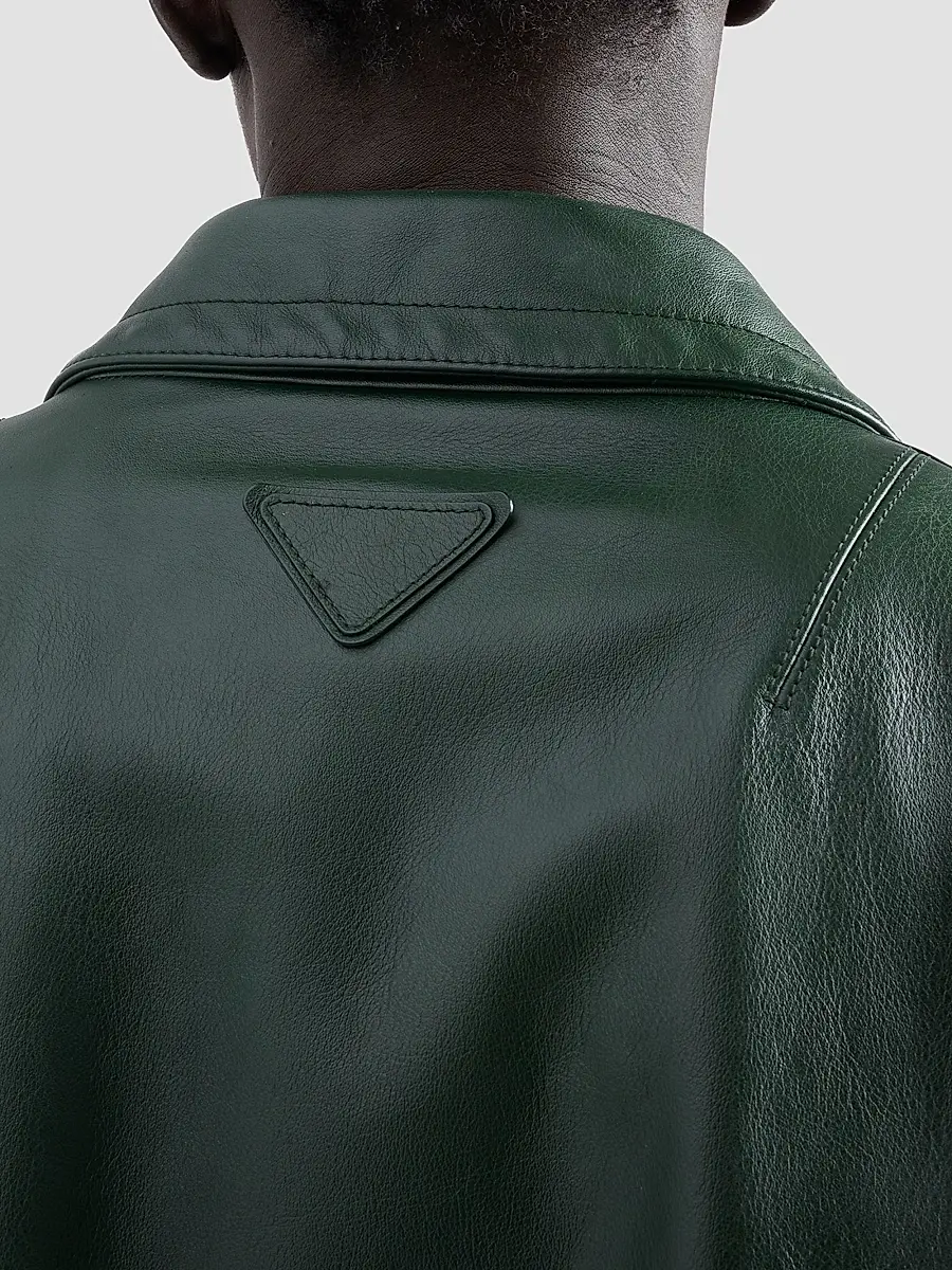 Prada Men's Leather Coat | Thumbnail 5 Prada Men's Leather Coat | Thumbnail 5