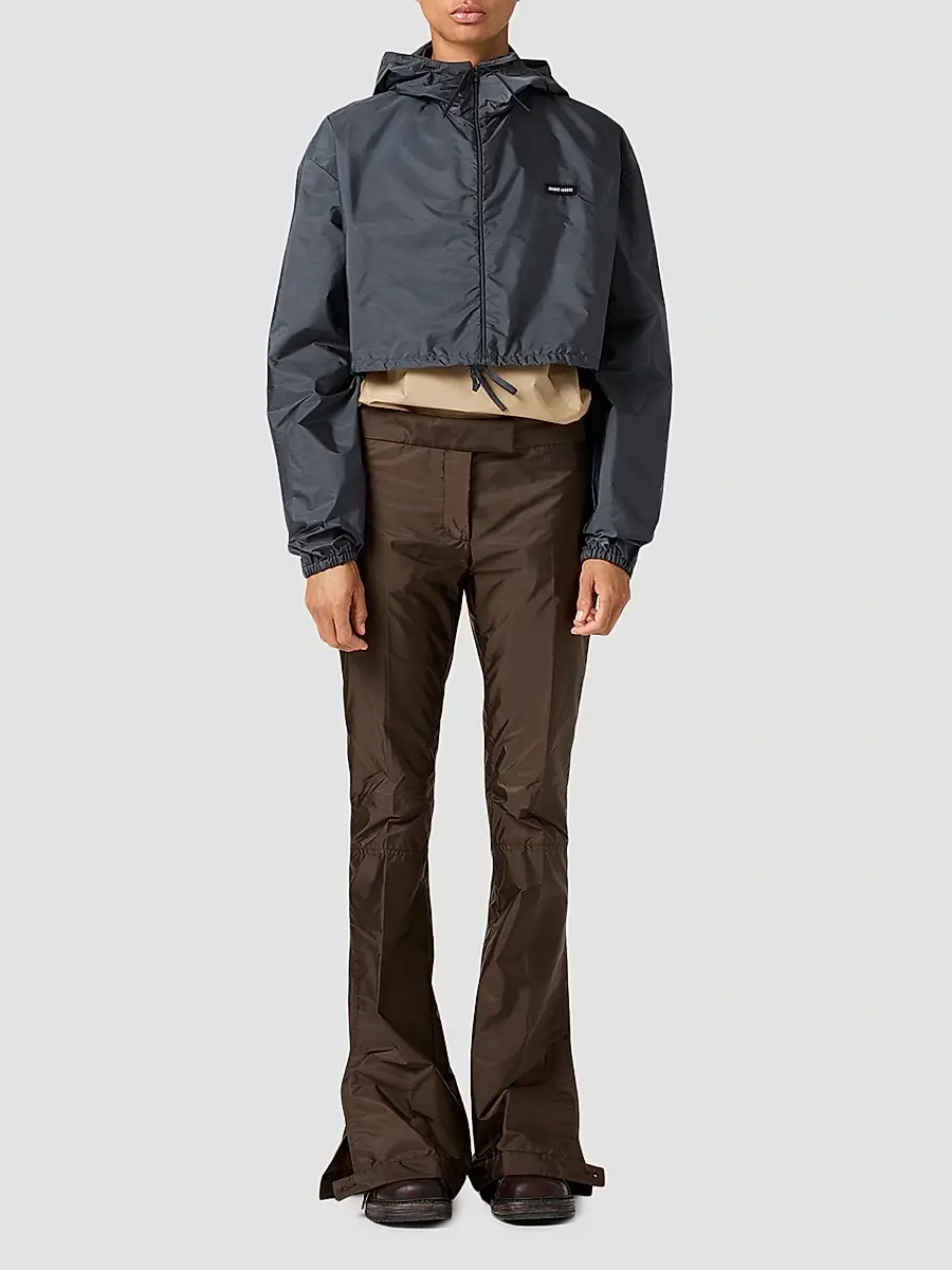 Miu Miu Women's Technical Fabric Wind-Breaker | Thumbnail 2 Miu Miu Women's Technical Fabric Wind-Breaker | Thumbnail 2