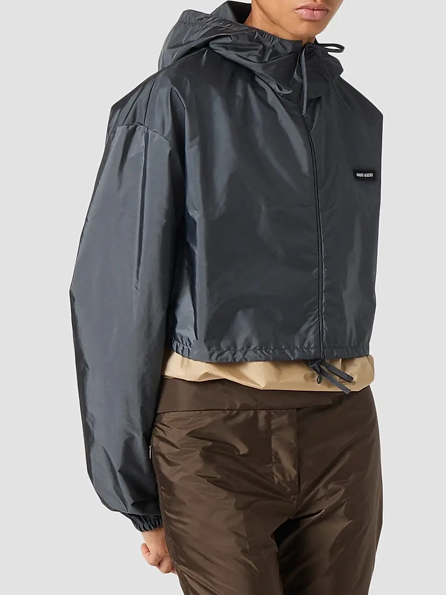 Miu Miu Women's Technical Fabric Wind-Breaker | Thumbnail 5 Miu Miu Women's Technical Fabric Wind-Breaker | Thumbnail 5