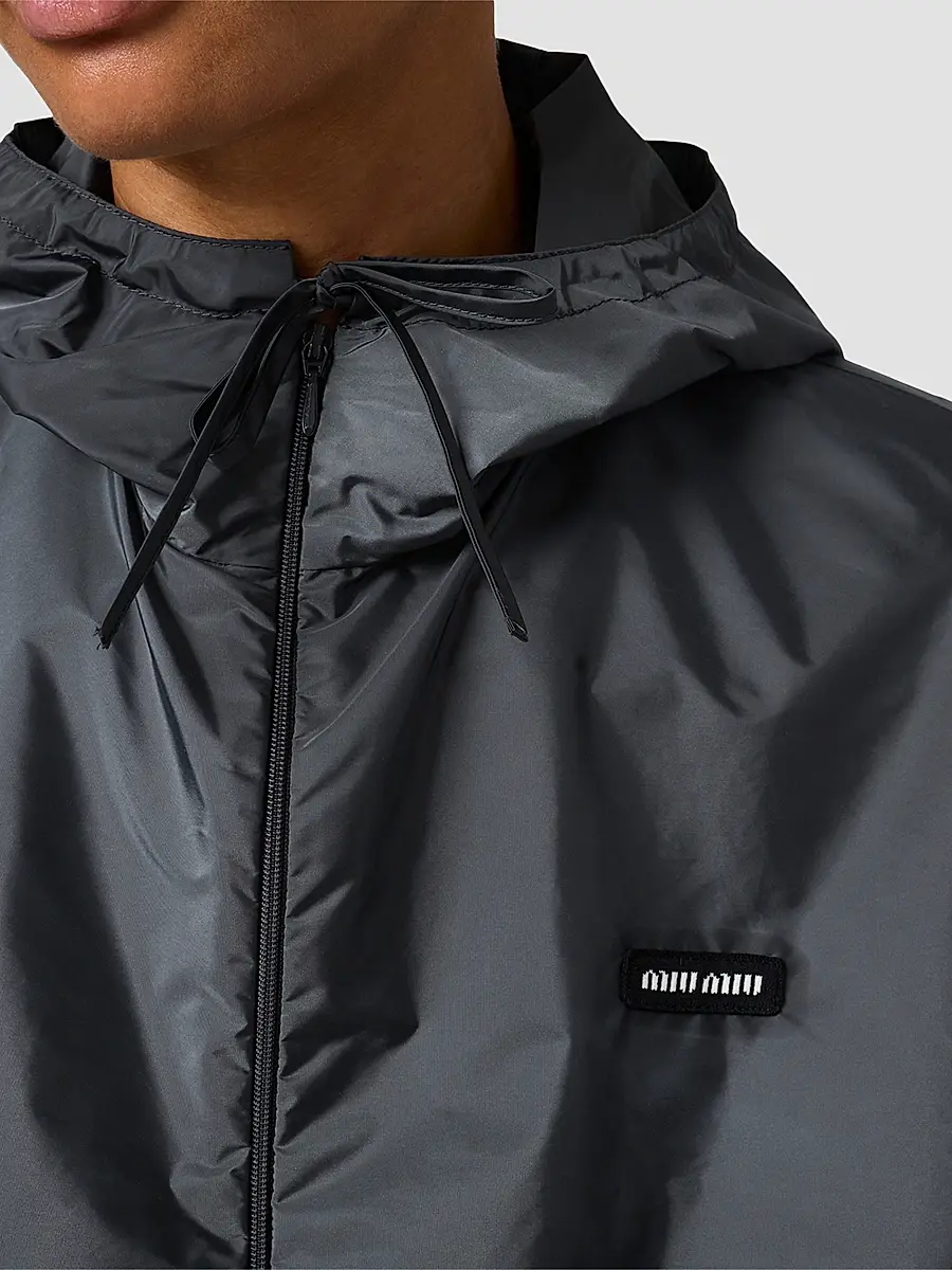 Miu Miu Women's Technical Fabric Wind-Breaker | Thumbnail 6 Miu Miu Women's Technical Fabric Wind-Breaker | Thumbnail 6