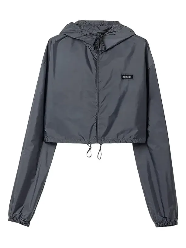 Miu Miu Women's Technical Fabric Wind-Breaker
