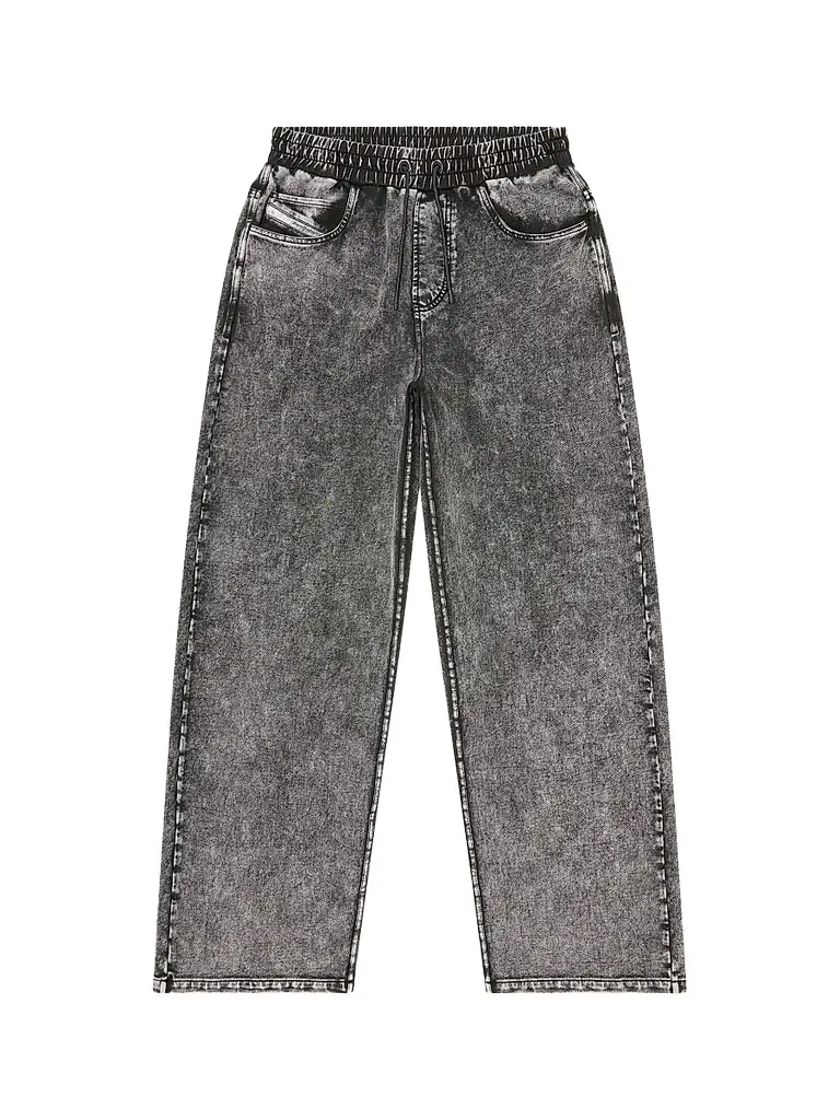 Diesel Men's Stuk Denim-Effect Pants - Black Denim | Image 1 Diesel Men's Stuk Denim-Effect Pants - Black Denim | Image 1