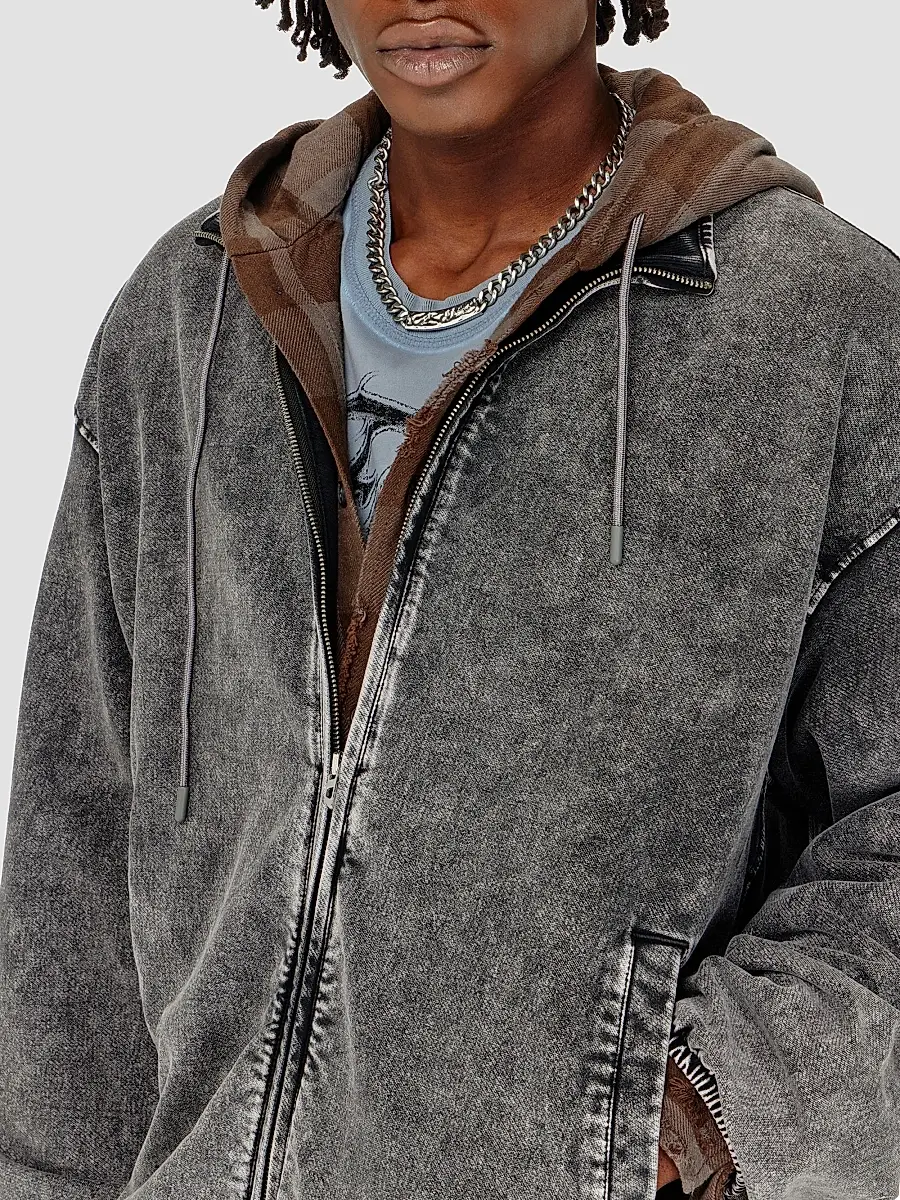 Diesel Men's Corsy Denim-Effect Jacket | Thumbnail 5 Diesel Men's Corsy Denim-Effect Jacket | Thumbnail 5