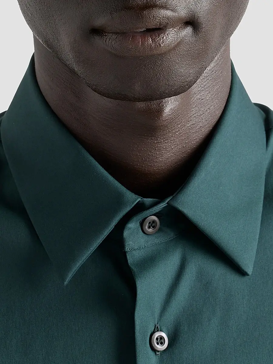 Prada Men's Stretch Cotton Shirt | Thumbnail 5 Prada Men's Stretch Cotton Shirt | Thumbnail 5