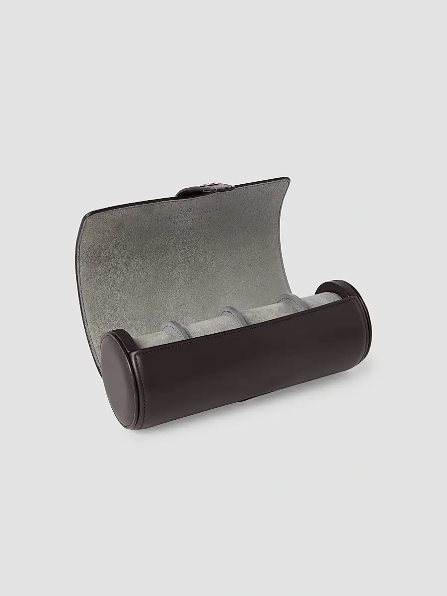 Brunello Cucinelli Smooth Calfskin Watch Holder | Thumbnail 3 Brunello Cucinelli Smooth Calfskin Watch Holder | Thumbnail 3