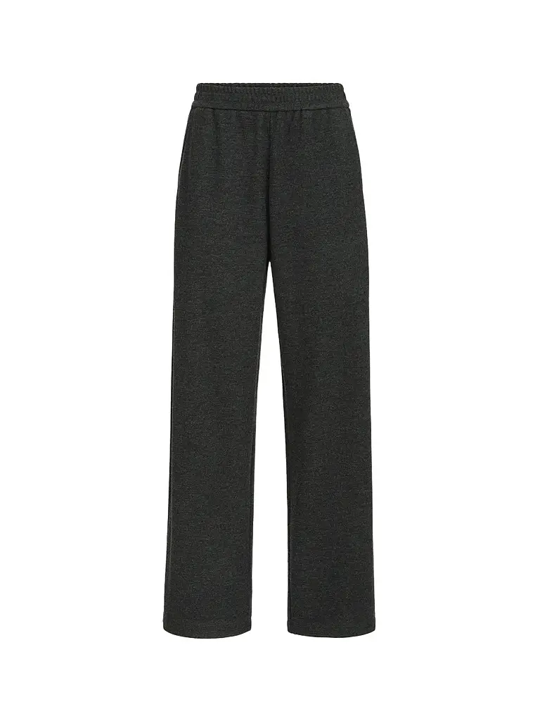 Brunello Cucinelli Women's Cashmere Interlock Track Trousers - Anthracite | Image 1 Brunello Cucinelli Women's Cashmere Interlock Track Trousers - Anthracite | Image 1
