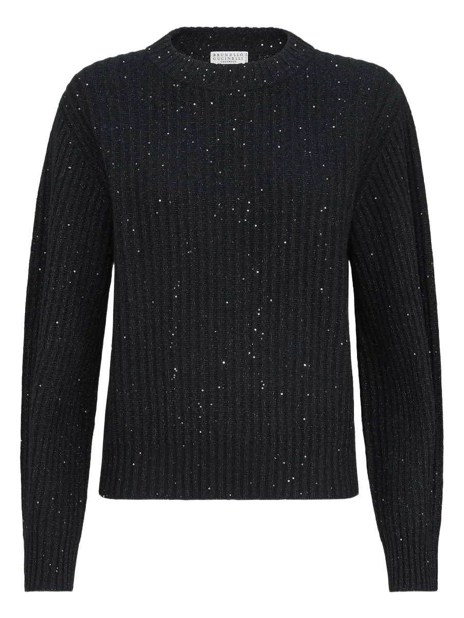 Women's Cashmere and Wool Ribbed Sweater