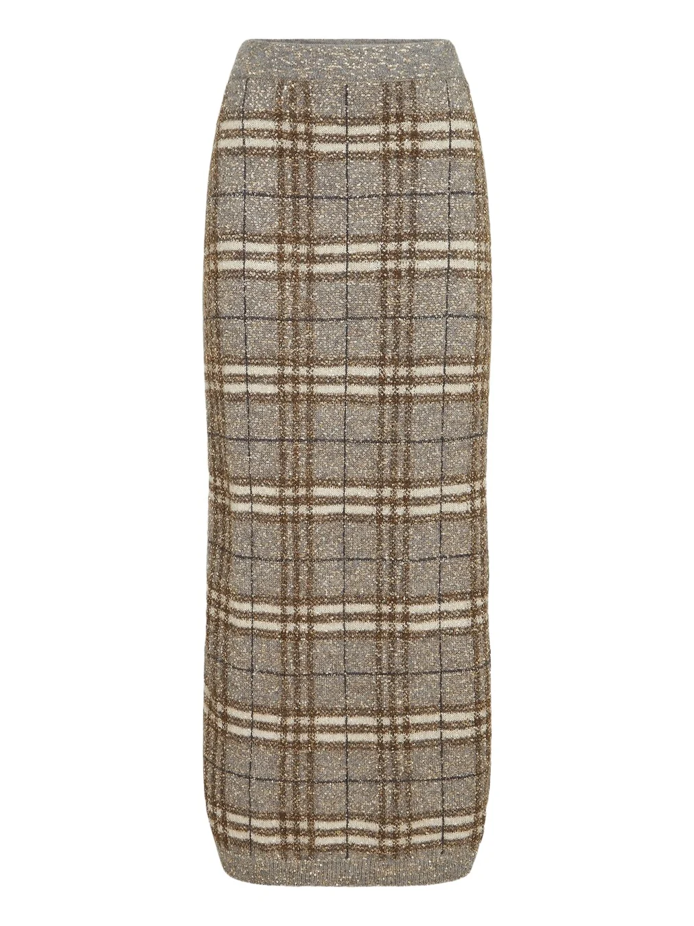 Women's Dazzling Mohair Prince of Wales Knit Skirt Women's Dazzling Mohair Prince of Wales Knit Skirt