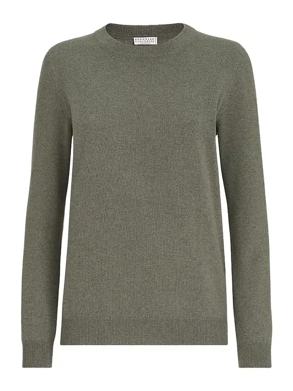 Women's Cashmere Sweater with Monili - Origano