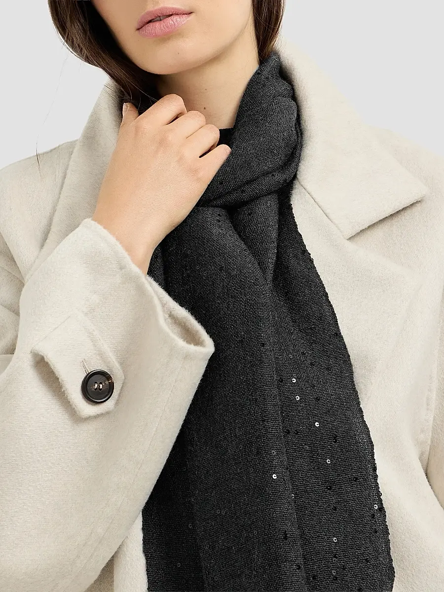 Brunello Cucinelli Women's Cashmere and Silk Diamond Yarn Scarf | Thumbnail 4