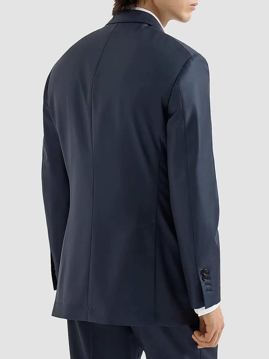 Brunello Cucinelli Men's Super 150s Virgin Wool Four Season Batavia Cavallo Tailor Blazer | Thumbnail 4 Brunello Cucinelli Men's Super 150s Virgin Wool Four Season Batavia Cavallo Tailor Blazer | Thumbnail 4