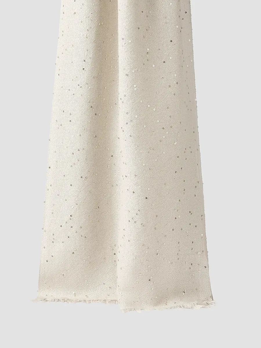 Brunello Cucinelli Women's Cashmere and Silk Diamond Yarn Scarf | Thumbnail 2 Brunello Cucinelli Women's Cashmere and Silk Diamond Yarn Scarf | Thumbnail 2