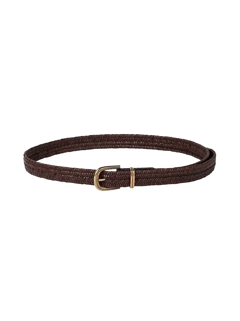 Women's Stretch Braided Leather Belt