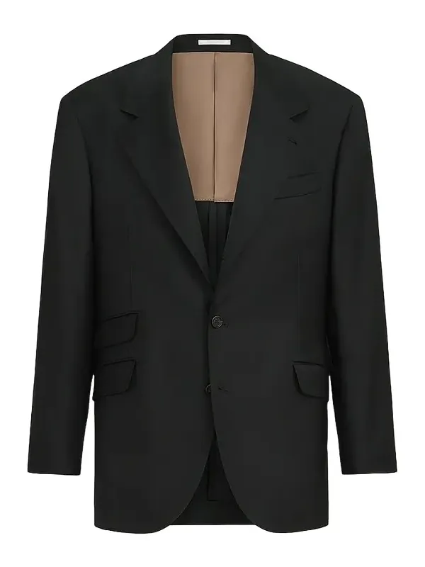 Brunello Cucinelli Men's Super 150s Virgin Wool Four Season Batavia Cavallo Tailor Blazer