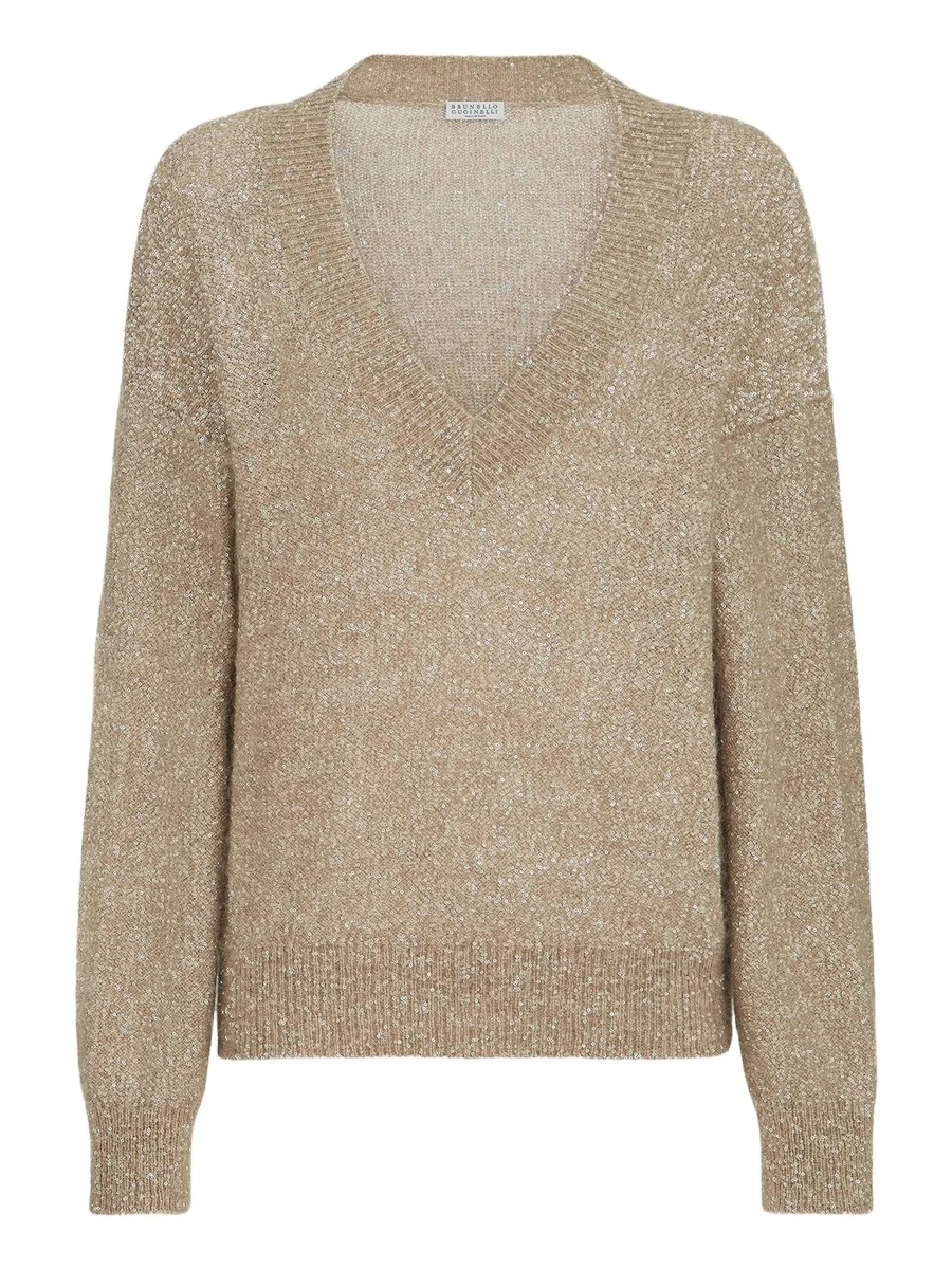 Women's Mohair and Wool Dazzling Texture Sweater