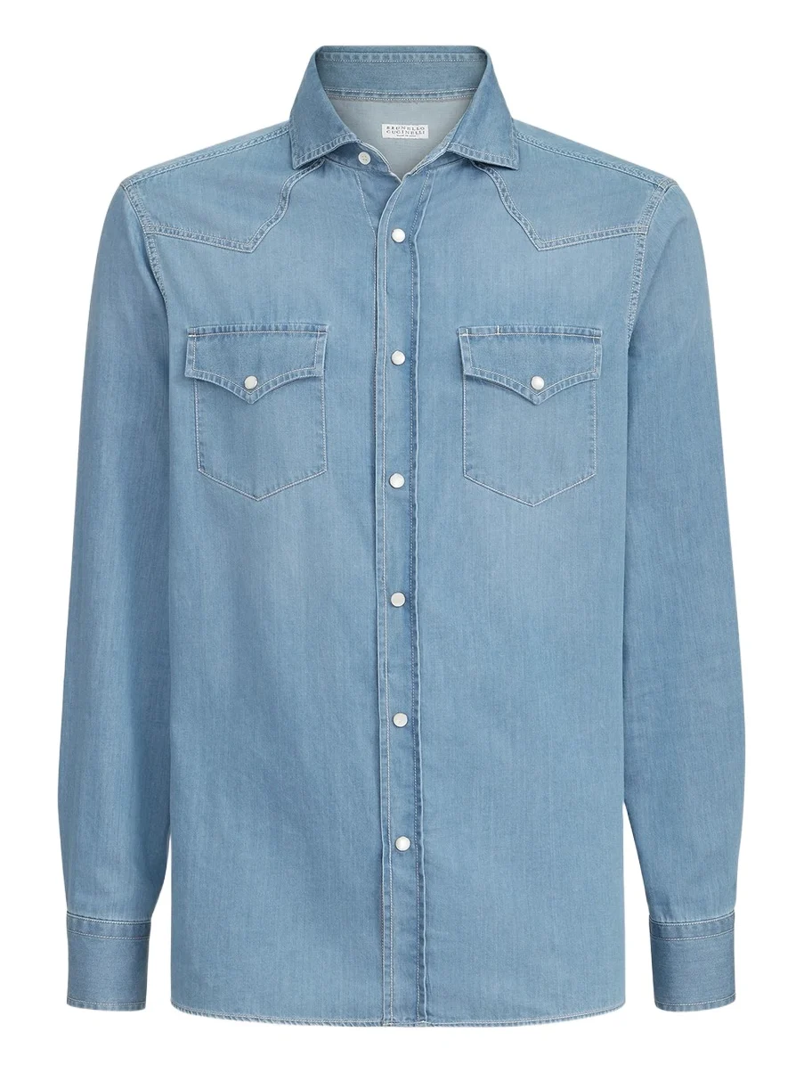 Men's Lightweight Denim Western Shirt Men's Lightweight Denim Western Shirt