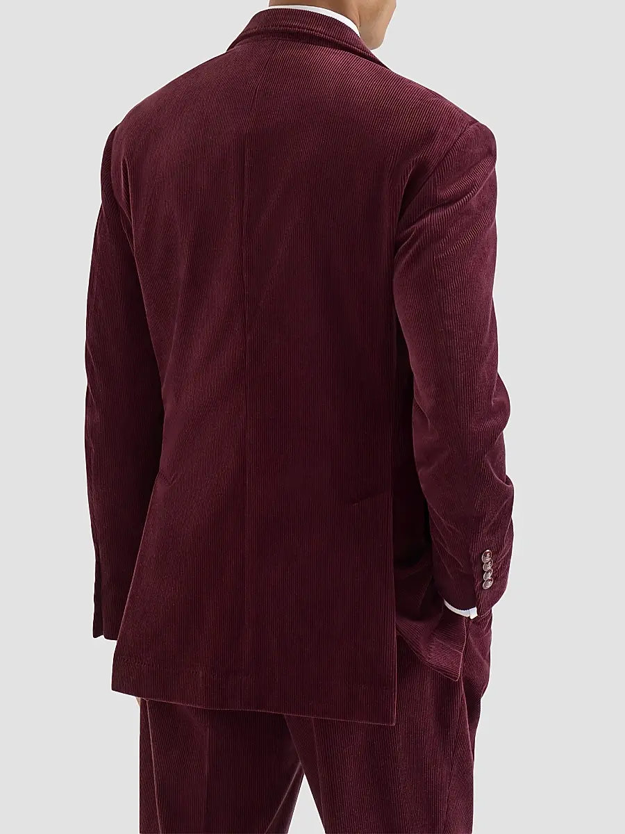 Brunello Cucinelli Men's Comfort Cotton and Cashmere Corduroy Cavallo Tailor Blazer | Thumbnail 4