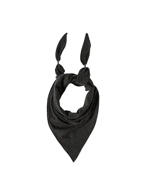 Women's Cashmere Scarf with Shiny Details - Anthracite Women's Cashmere Scarf with Shiny Details - Anthracite