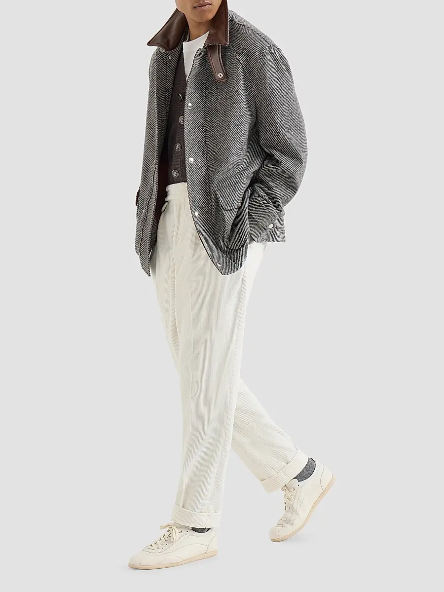 Brunello Cucinelli Men's Cashmere Cardigan | Thumbnail 2 Brunello Cucinelli Men's Cashmere Cardigan | Thumbnail 2