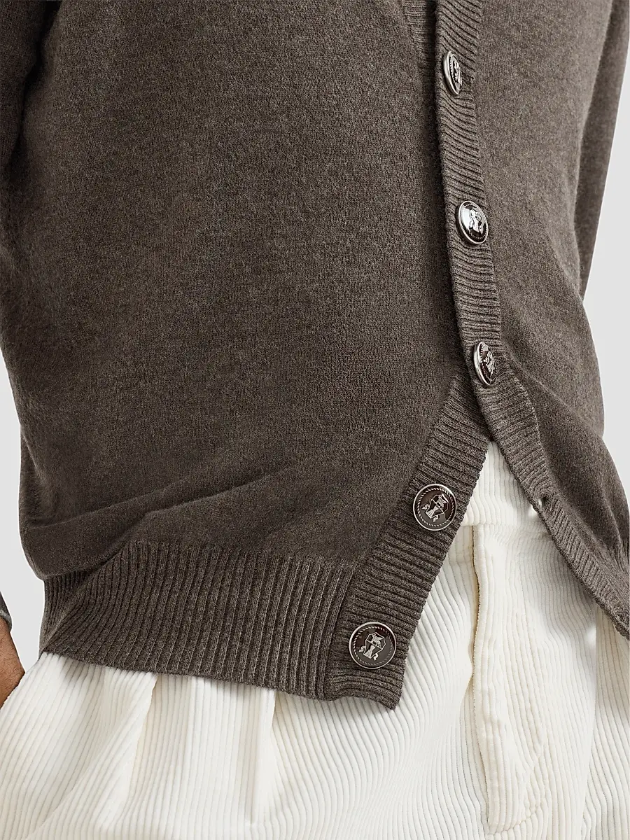 Brunello Cucinelli Men's Cashmere Cardigan | Thumbnail 6 Brunello Cucinelli Men's Cashmere Cardigan | Thumbnail 6