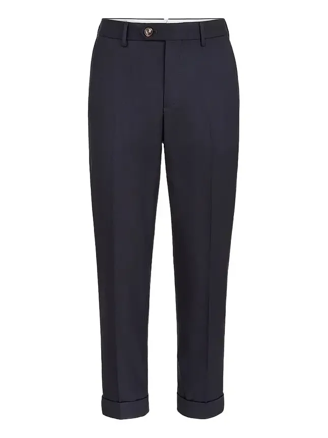 Men's Virgin Wool Flannel Italian Fit Trousers Men's Virgin Wool Flannel Italian Fit Trousers
