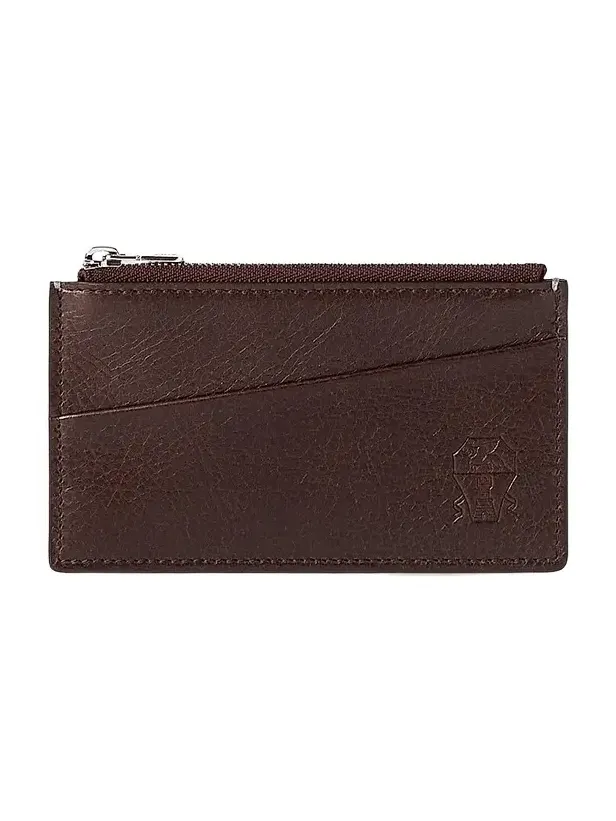 Grained Leather Travel Pochette