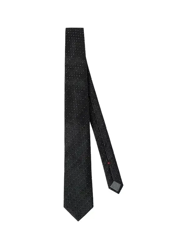 Brunello Cucinelli Men's Patterned Silk Tie