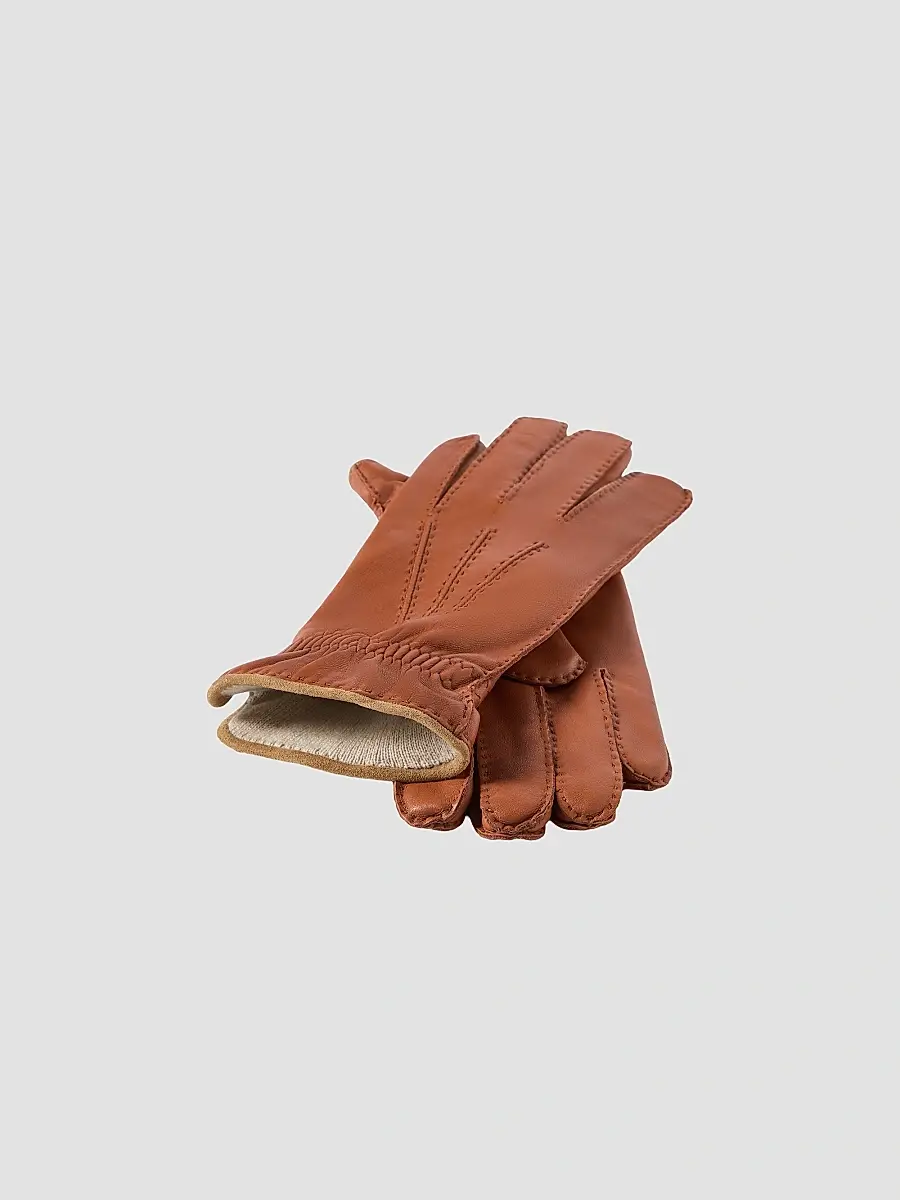 Brunello Cucinelli Men's Nappa Leather Gloves with Cashmere Knit Lining | Thumbnail 2 Brunello Cucinelli Men's Nappa Leather Gloves with Cashmere Knit Lining | Thumbnail 2