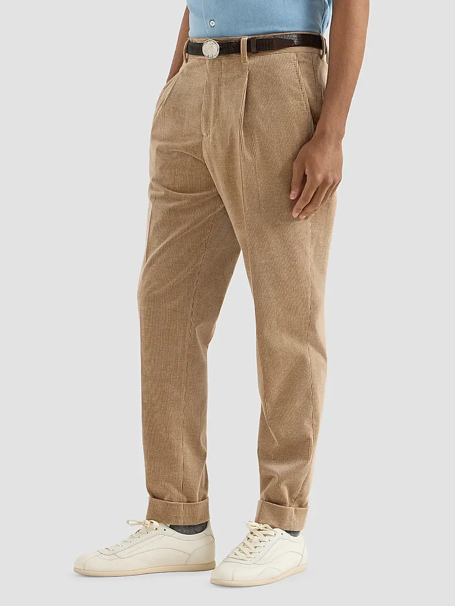 Brunello Cucinelli Men's Comfort Cotton and Cashmere Corduroy Trousers | Thumbnail 4