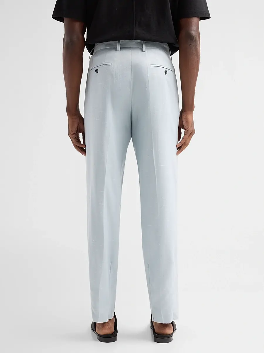 Dolce & Gabbana Men's Crease-Front Tapered-Leg Trousers | Thumbnail 3 Dolce & Gabbana Men's Crease-Front Tapered-Leg Trousers | Thumbnail 3