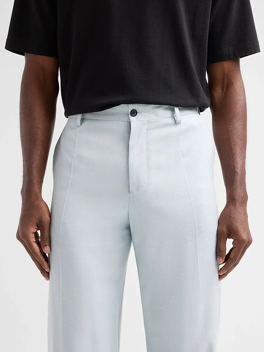 Dolce & Gabbana Men's Crease-Front Tapered-Leg Trousers | Thumbnail 5 Dolce & Gabbana Men's Crease-Front Tapered-Leg Trousers | Thumbnail 5