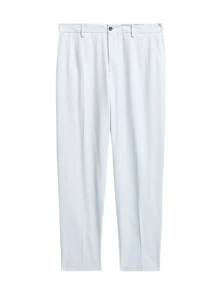 Dolce & Gabbana Men's Crease-Front Tapered-Leg Trousers | Image 1 Dolce & Gabbana Men's Crease-Front Tapered-Leg Trousers | Image 1