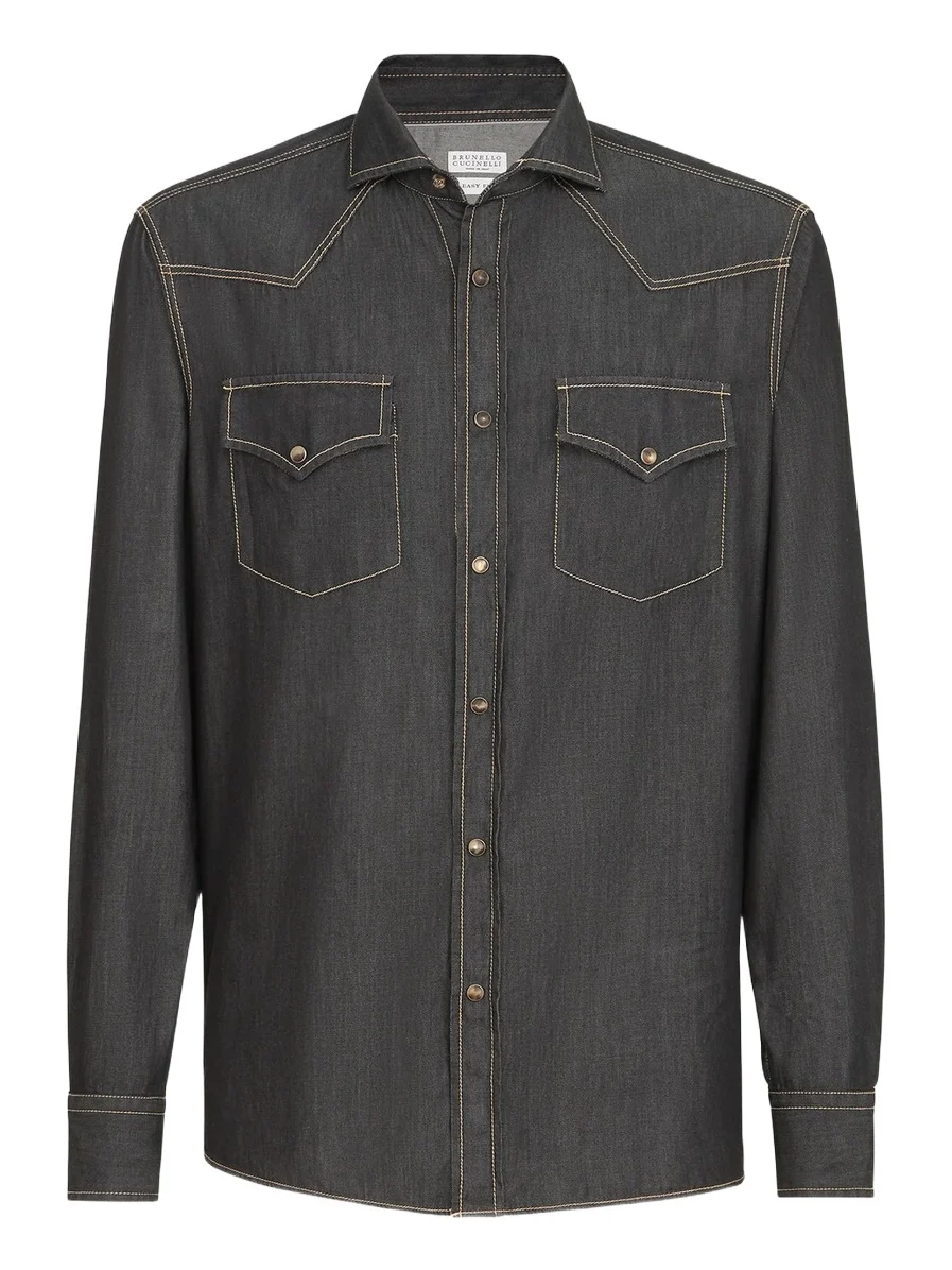 Men's Lightweight Denim Western Shirt