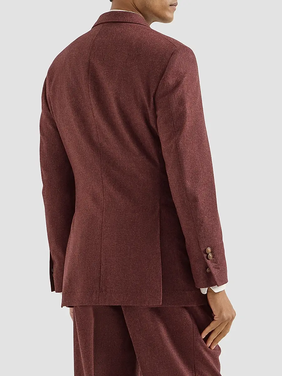 Brunello Cucinelli Men's Virgin Wool and Cashmere Flannel Cavallo Tailor Blazer | Thumbnail 4