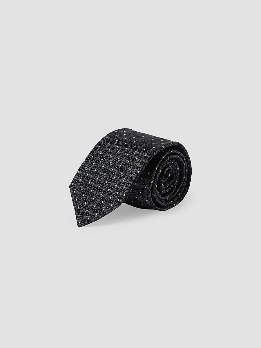 Brunello Cucinelli Men's Silk Jacquard Tie | Thumbnail 2 Brunello Cucinelli Men's Silk Jacquard Tie | Thumbnail 2