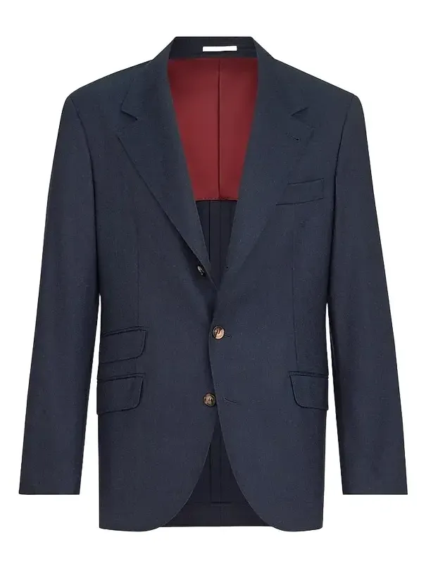 Men's Virgin Wool Flannel Deconstructed Cavallo Blazer Men's Virgin Wool Flannel Deconstructed Cavallo Blazer