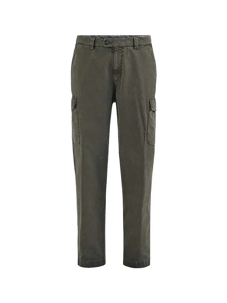 Brunello Cucinelli Men's Peached Cotton Gabardine Trousers with Cargo Pockets - Brown | Image 1 Brunello Cucinelli Men's Peached Cotton Gabardine Trousers with Cargo Pockets - Brown | Image 1