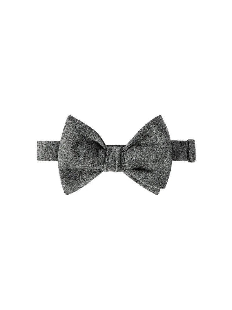 Brunello Cucinelli Men's Wool, Silk and Cashmere Lightweight Flannel Bow Tie