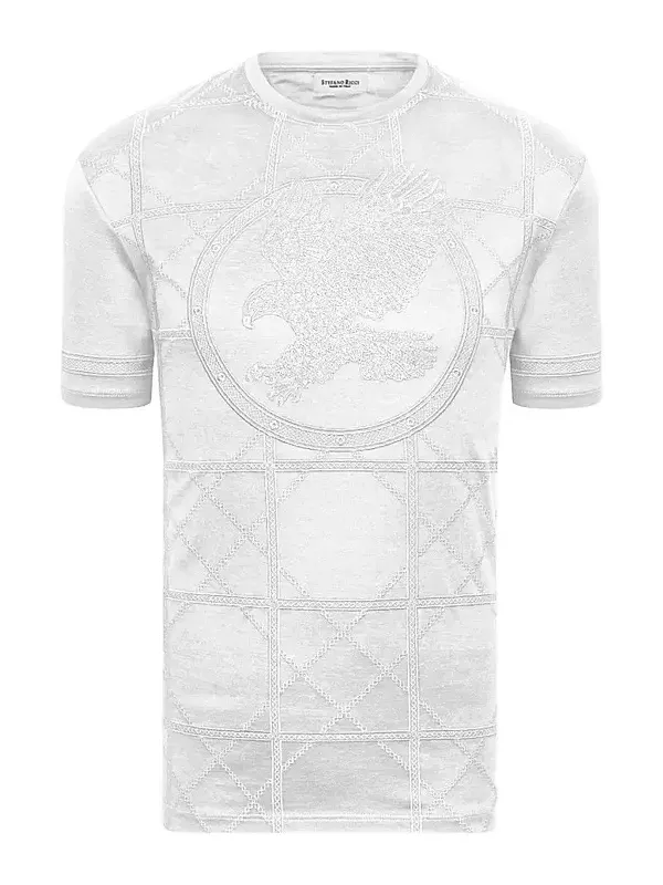 Men's Embroidered Cotton T-Shirt